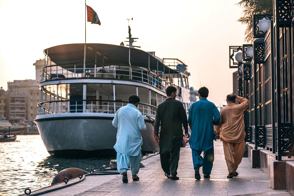 Group of people discussing in a community